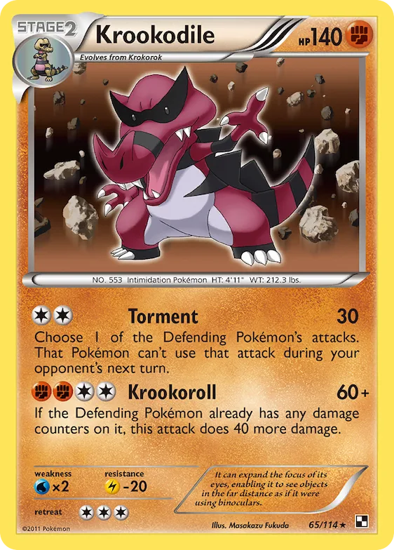 Krookodile #65 – Black & White