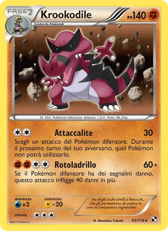 Krookodile 65 – Nero e Bianco