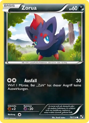 Zorua Nr. 70 – Schwarz & Weiß