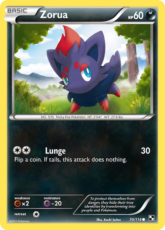 Zorua #70 – Black & White