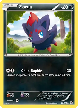 Zorua n° 70 – Noir & Blanc