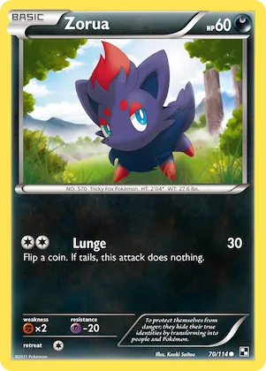 Zorua #70 – Black & White