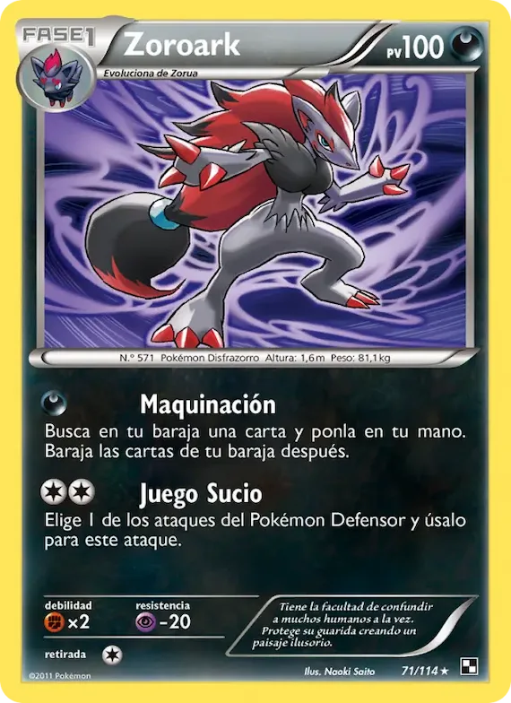 Zoroark 71 – Negro y Blanco