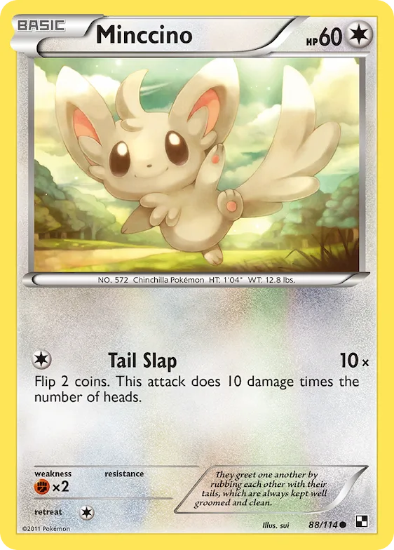 Minccino #88 – Black & White