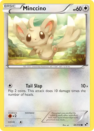 Minccino #88 – Black & White