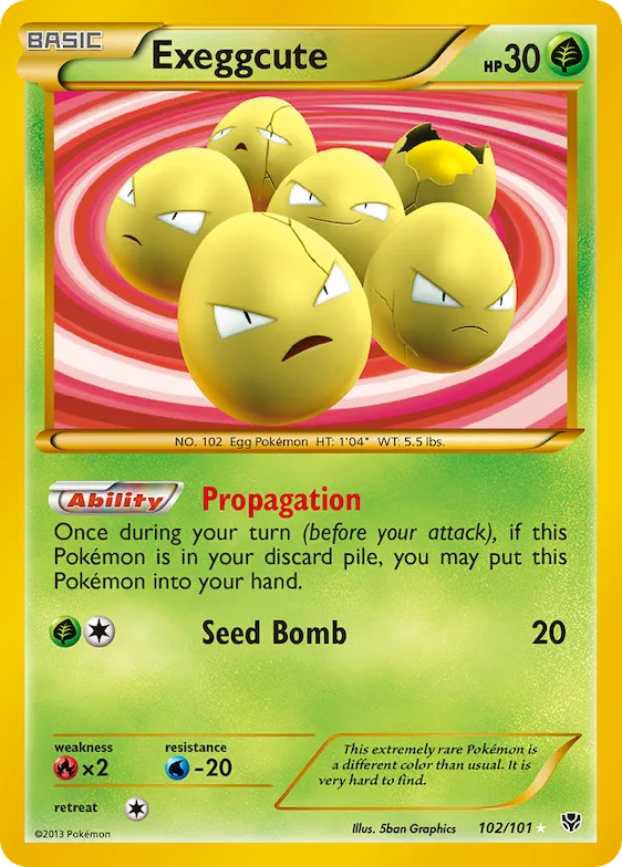 Exeggcute #102 – Plasma Blast