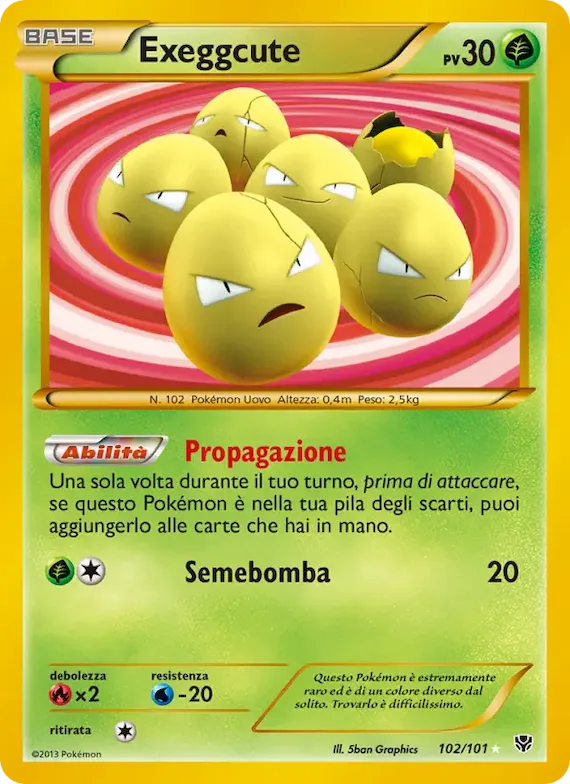 Exeggcute 102 – Esplosione Plasma