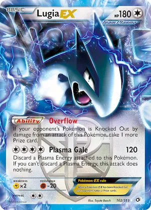 Lugia-EX #102 – Legendary Treasures