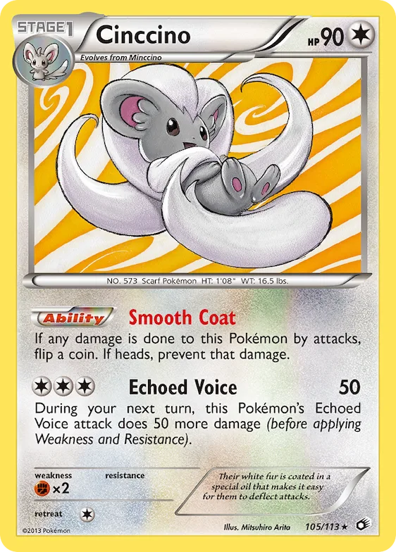 Cinccino #105 – Legendary Treasures