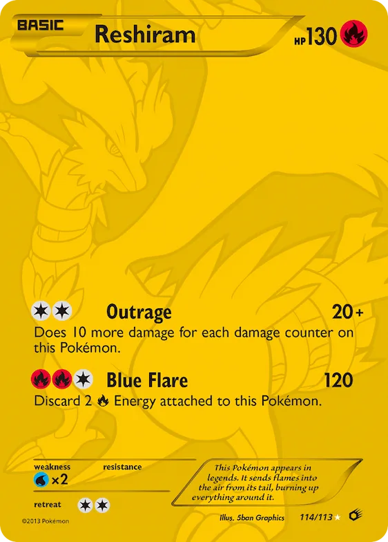 Reshiram #114 – Legendary Treasures