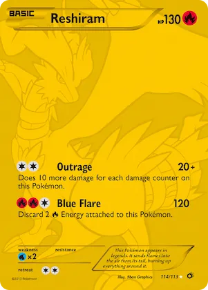 Reshiram #114 – Legendary Treasures