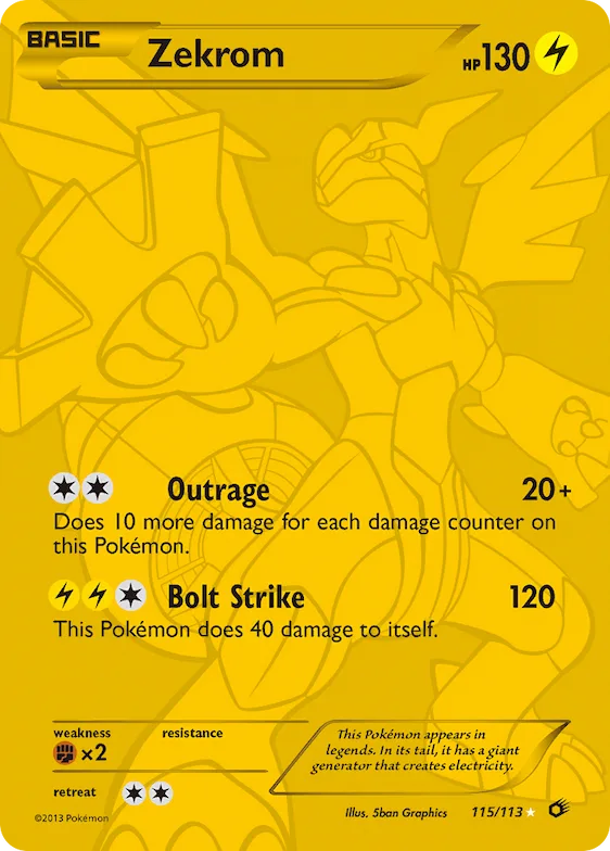 Zekrom #115 – Legendary Treasures