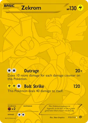 Zekrom n° 115 – Legendary Treasures