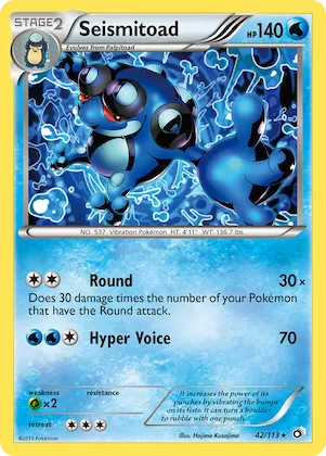 Seismitoad n° 42 – Legendary Treasures