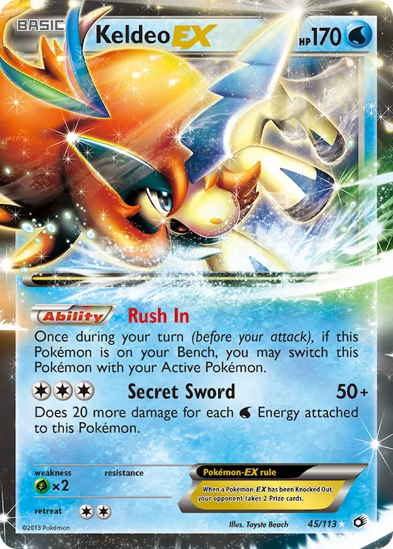 Keldeo-EX #45 – Legendary Treasures