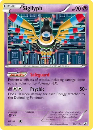 Sigilyph n° 66 – Legendary Treasures