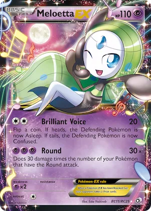 Meloetta-EX #RC11 – Legendary Treasures