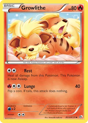 Growlithe n° RC4 – Legendary Treasures