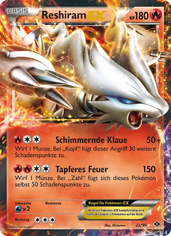 Reshiram-EX 22 – Kommende Schicksale