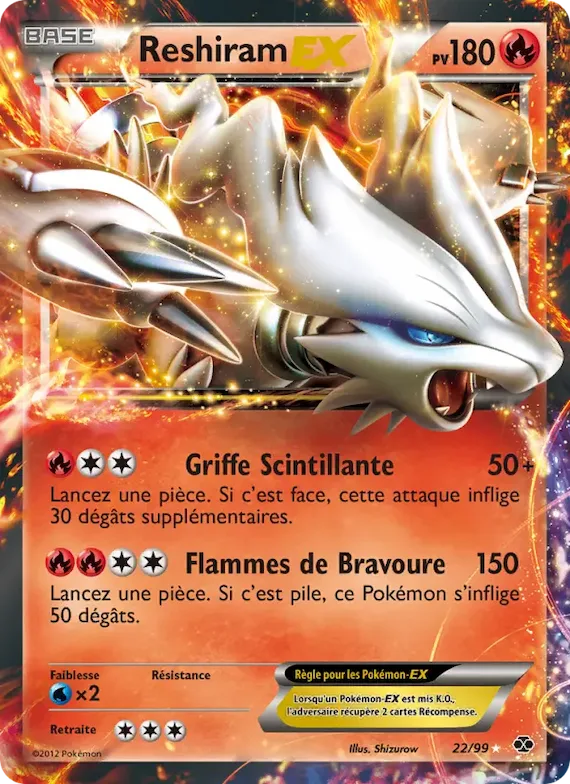 Reshiram-EX 22 – Destinées Futures