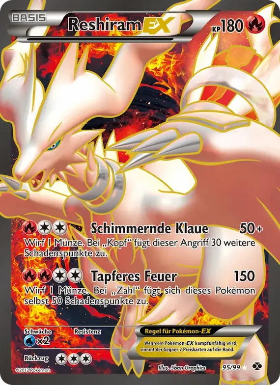 Reshiram-EX 95 – Kommende Schicksale