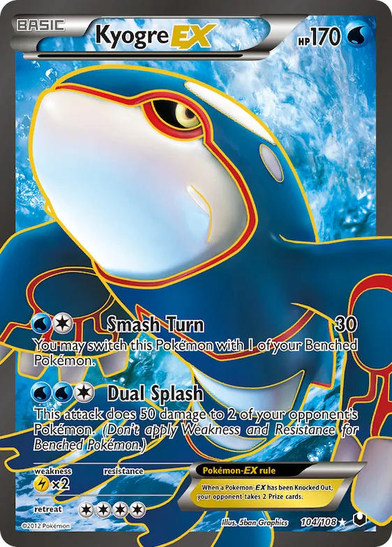 Kyogre-EX #104 – Dark Explorers
