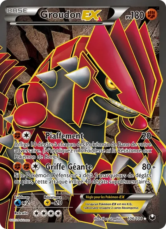 Groudon-EX 106 – Explorateurs Obscurs