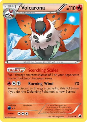 Volcarona #22 – Dark Explorers