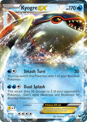 Kyogre-EX #26 – Dark Explorers