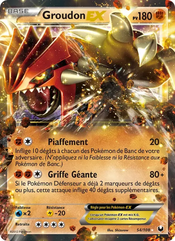 Groudon-EX 54 – Explorateurs Obscurs
