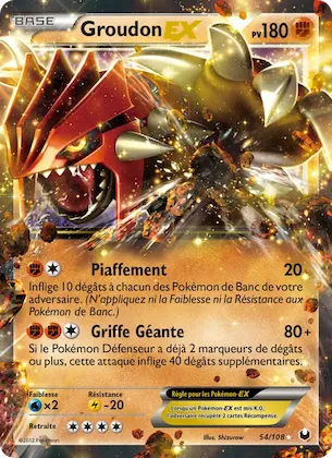 Groudon-EX 54 – Explorateurs Obscurs