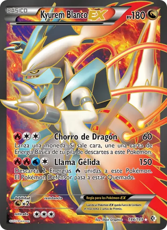 Kyurem Blanco-EX 146 – Fronteras Cruzadas