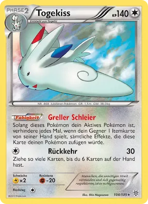 Togekiss Nr. 104 – Plasma-Sturm