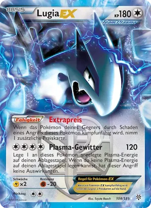 Lugia-EX 108 – Plasma-Sturm