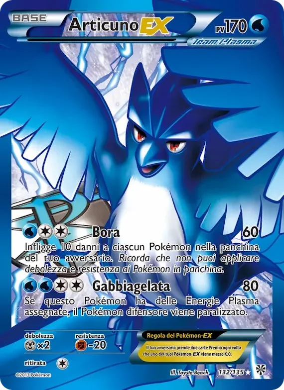 Articuno-EX 132 – Uragano Plasma