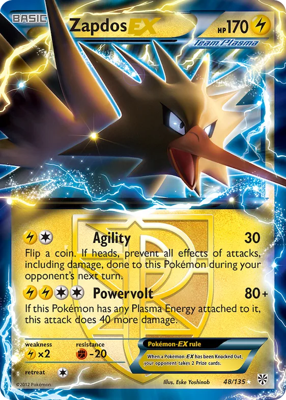 Zapdos-EX #48 – Plasma Storm