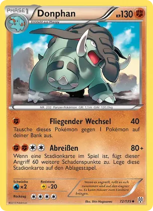Donphan Nr. 72 – Plasma-Sturm