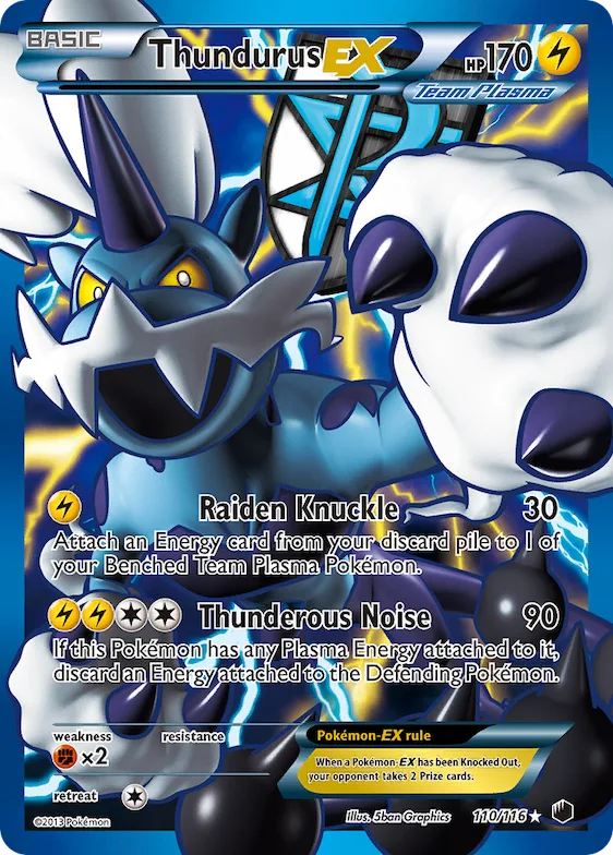 Thundurus-EX #110 – Plasma Freeze