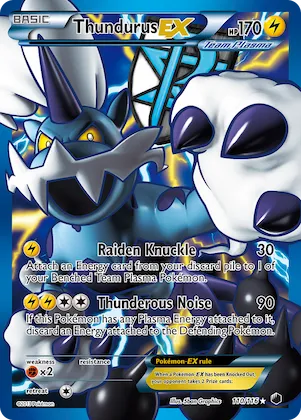 Thundurus-EX #110 – Plasma Freeze