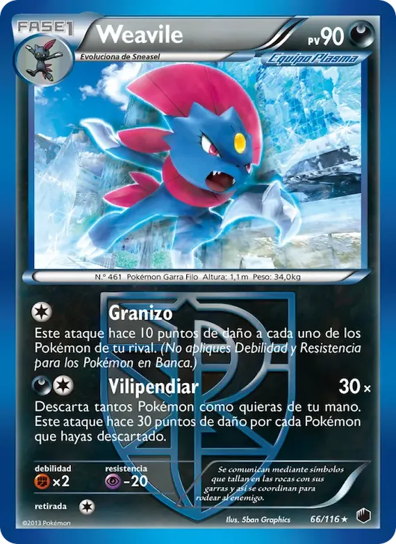 Weavile 66 – Glaciación Plasma