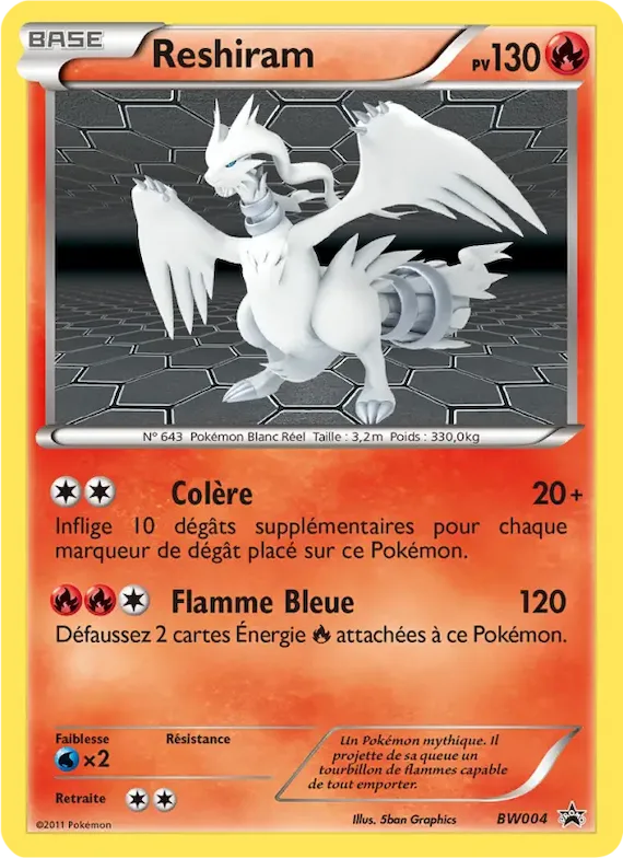 Reshiram BW004 – Promo BW