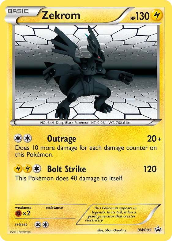 Zekrom #BW005 – Black and White Promos