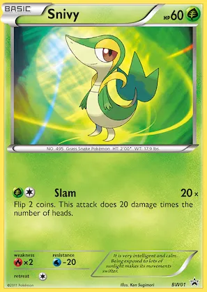 Snivy #BW01 – Black and White Promos