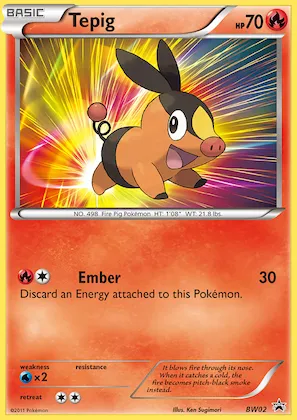 Tepig #BW02 – Black and White Promos