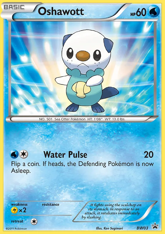 Oshawott #BW03 – Black and White Promos