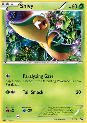 Snivy #BW06 – Black and White Promos