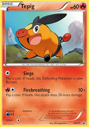 Tepig #BW07 – Black and White Promos