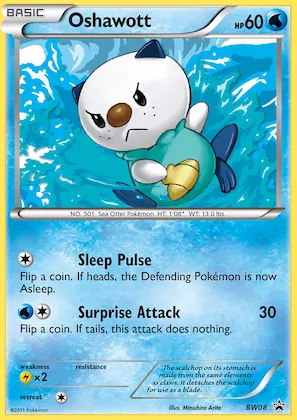 Oshawott Nr. BW08 – SW Promokarten