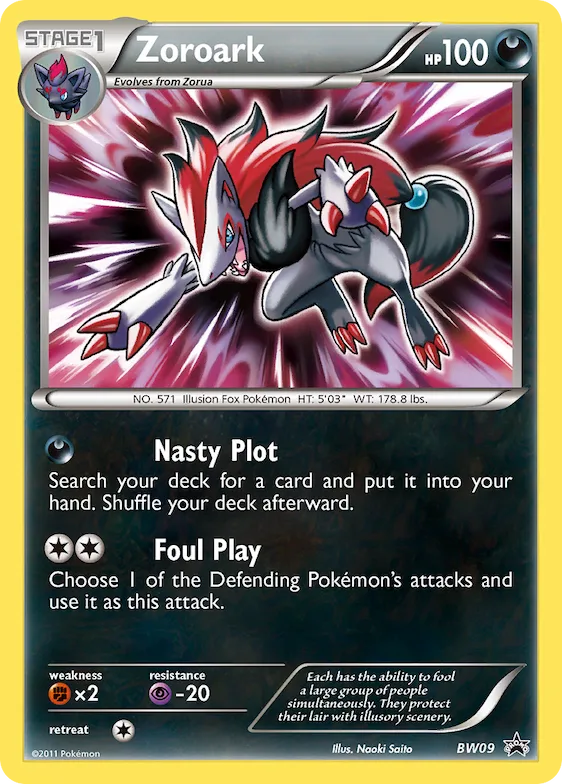 Zoroark #BW09 – Black and White Promos