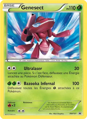Genesect n° BW101 – Promo BW